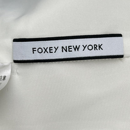 FOXEY NEW YORK フォクシーニューヨーク 38985-NAOFN123T ホワイト ポリエステル ノースリーブ ワンピース ワンピース
