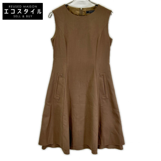 FOXEY NEW YORK フォクシーニューヨーク 36296-AOFZ17K ベージュ ノースリーブワンピース ワンピース