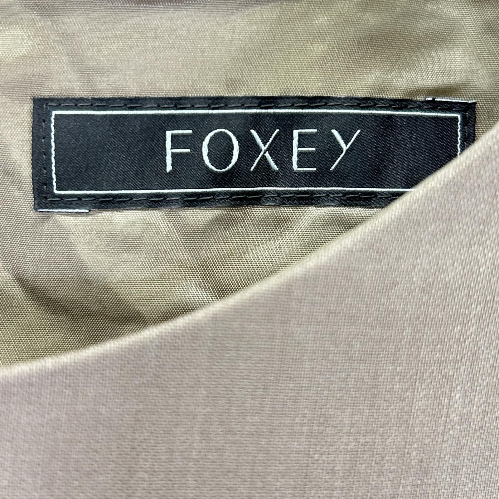 FOXEY NEW YORK フォクシーニューヨーク 36296-AOFZ17K ベージュ ノースリーブワンピース ワンピース