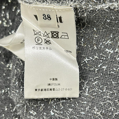 venit ヴェニット VEK-7328-B シルバー メタリックシャギープルオーバー トップス