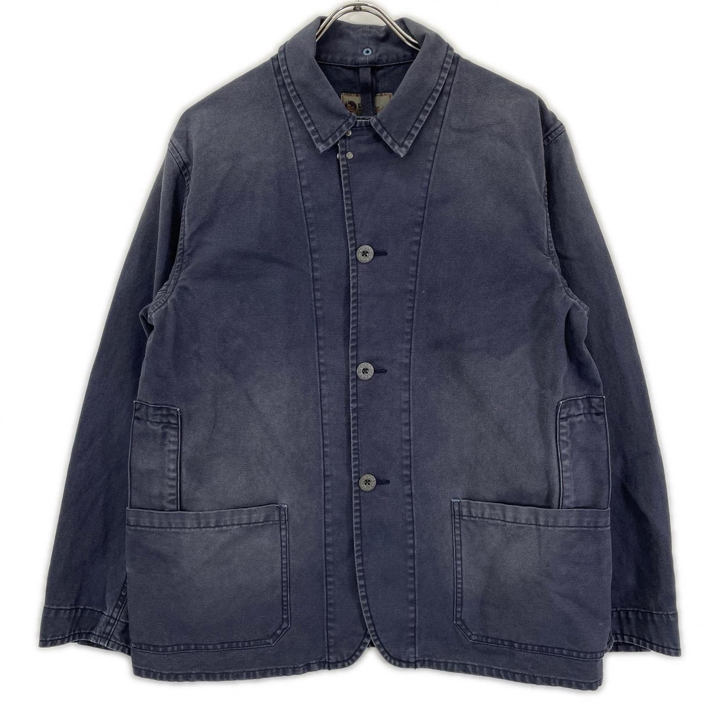 NIGEL CABOURN ナイジェルケーボン 【LYBRO】ネイビー キャンバスカバーオール ブレザー ジャケット ジャケット