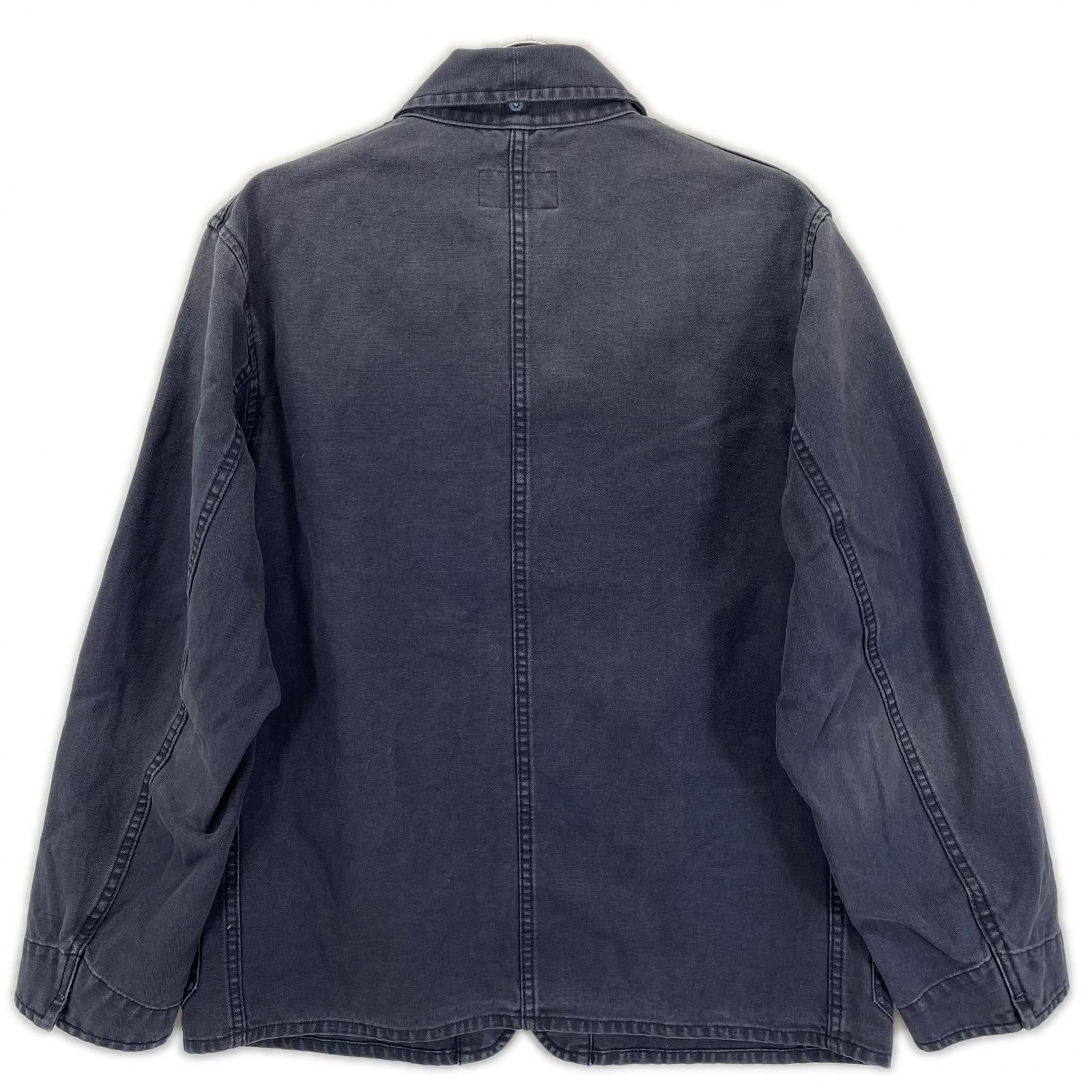 NIGEL CABOURN ナイジェルケーボン 【LYBRO】ネイビー キャンバスカバーオール ブレザー ジャケット ジャケット