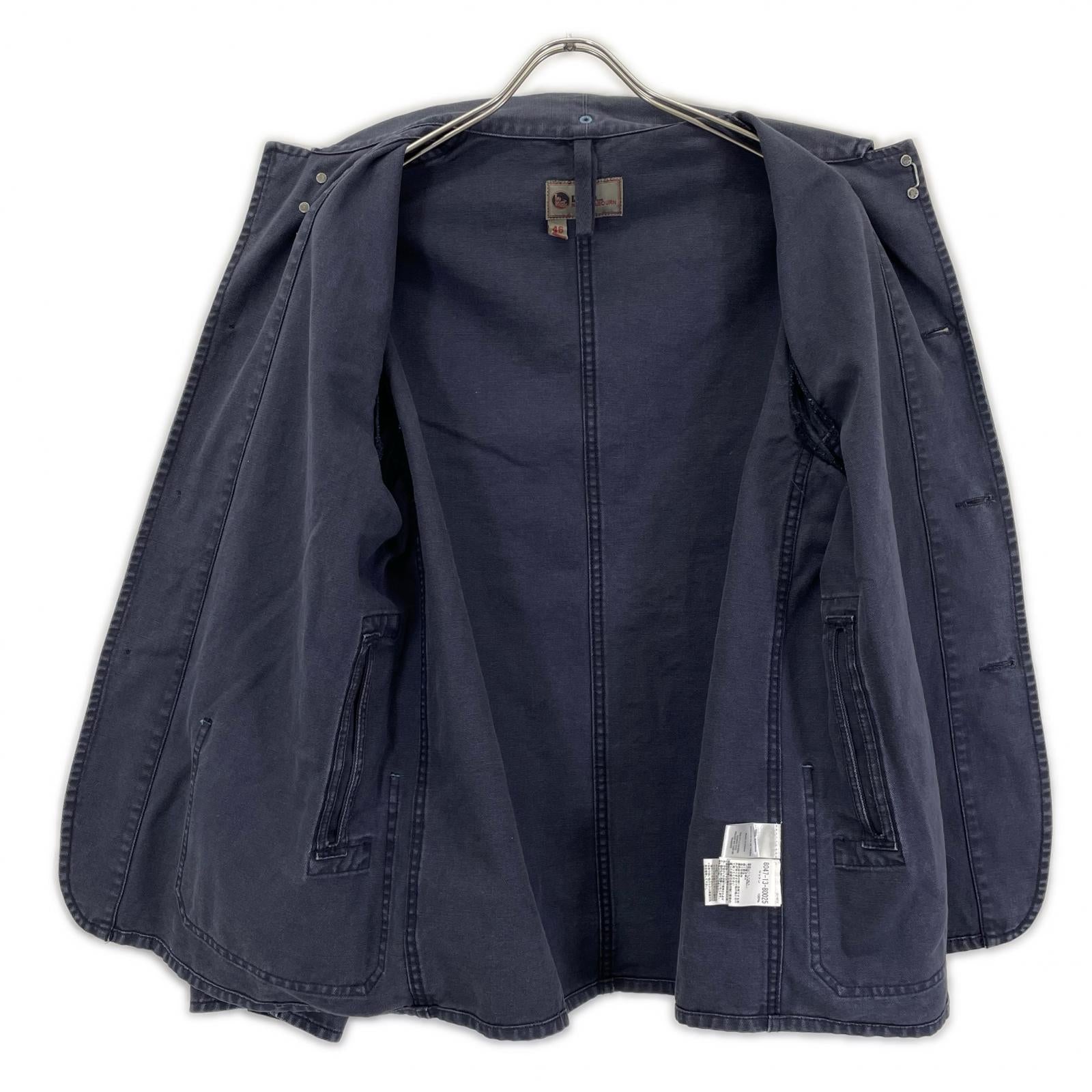 NIGEL CABOURN ナイジェルケーボン 【LYBRO】ネイビー キャンバスカバーオール ブレザー ジャケット ジャケット