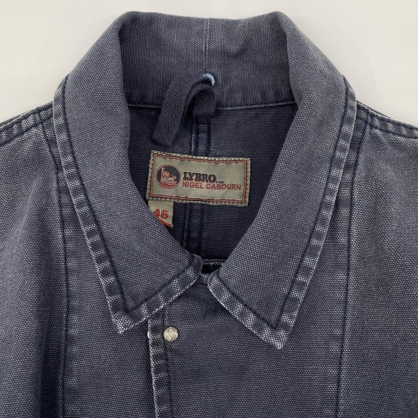 NIGEL CABOURN ナイジェルケーボン 【LYBRO】ネイビー キャンバスカバーオール ブレザー ジャケット ジャケット