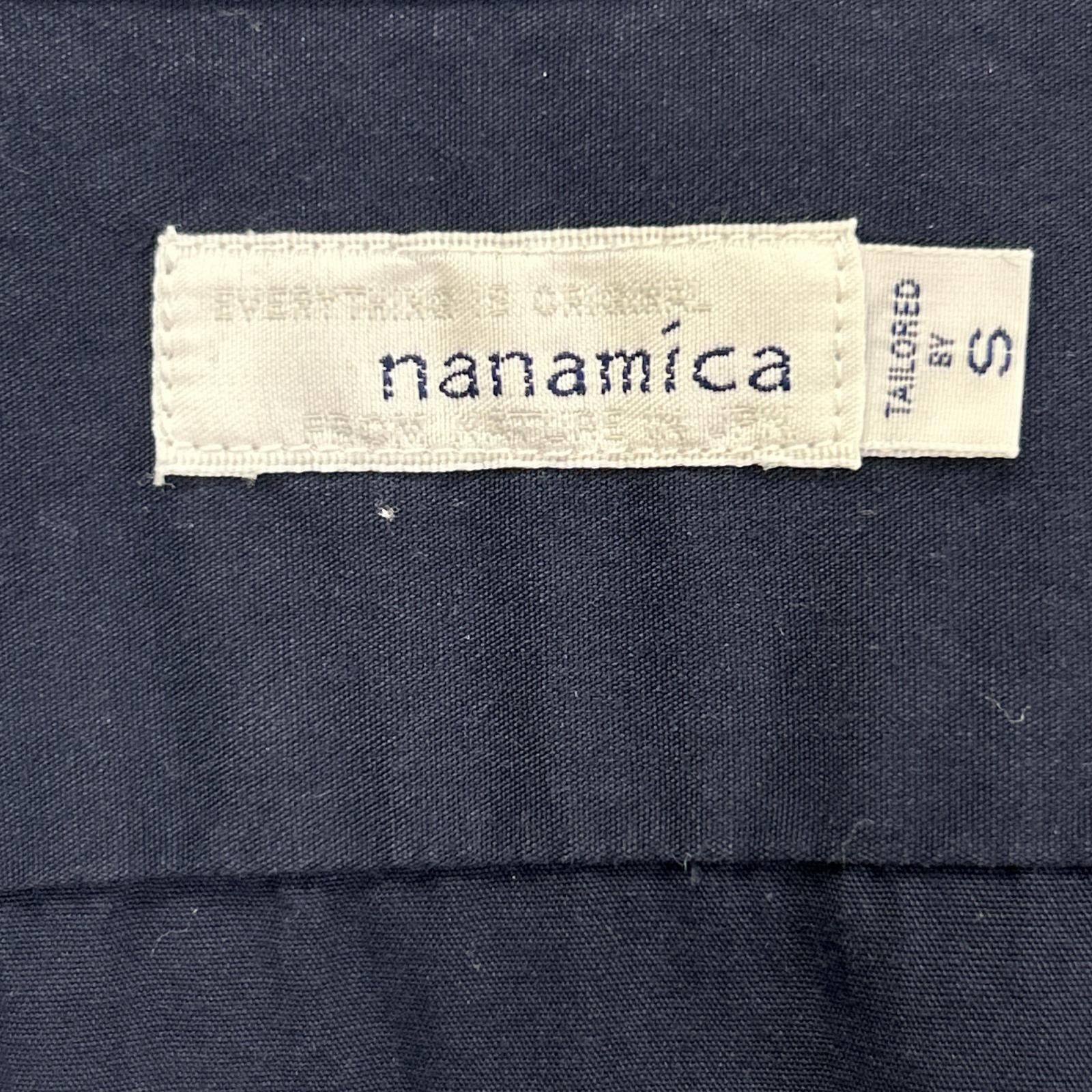 nanamica ナナミカ SUGS301 ネイビー レギュラー カラー ウィンド ハーフスリーブ シャツ トップス