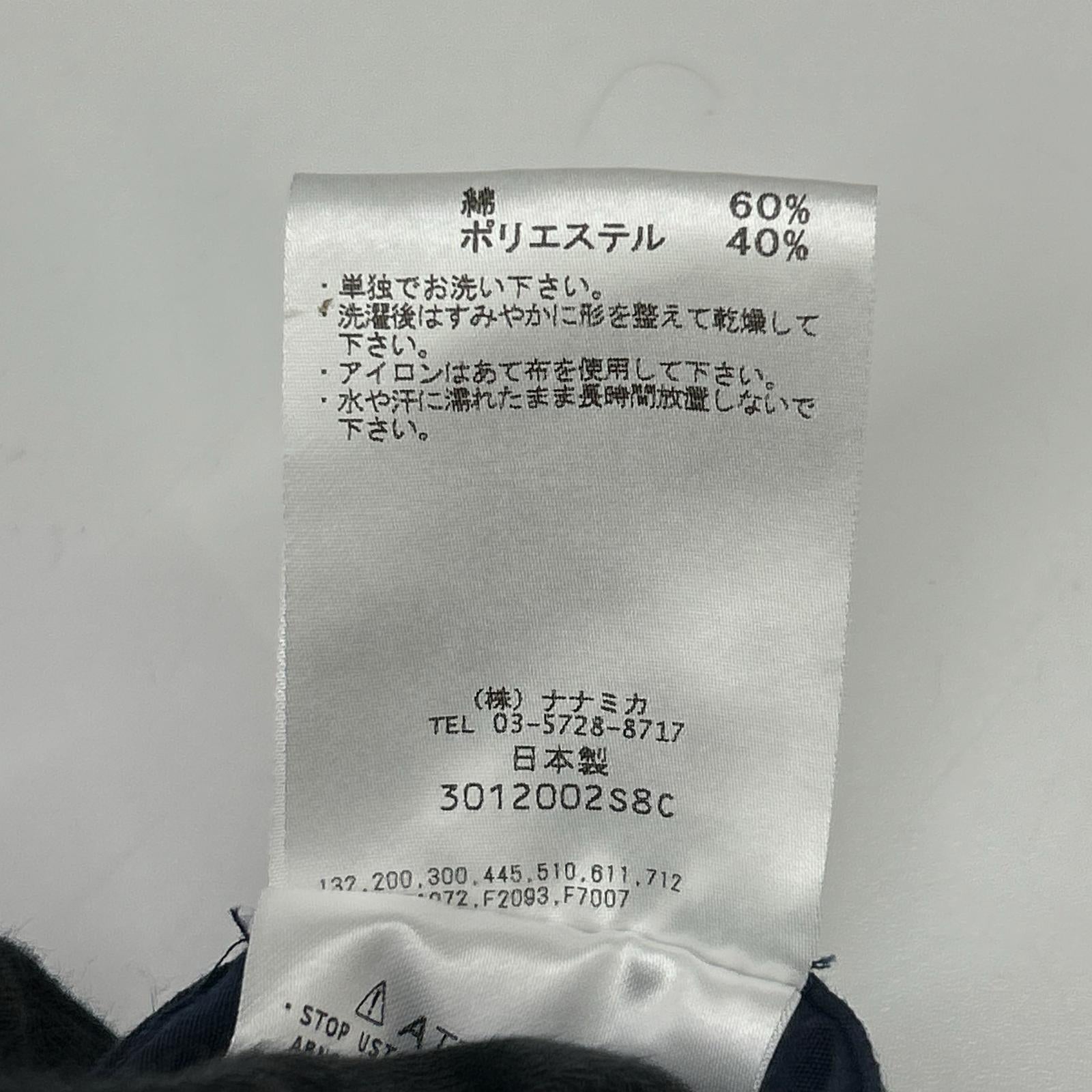 nanamica ナナミカ SUGS301 ネイビー レギュラー カラー ウィンド ハーフスリーブ シャツ トップス
