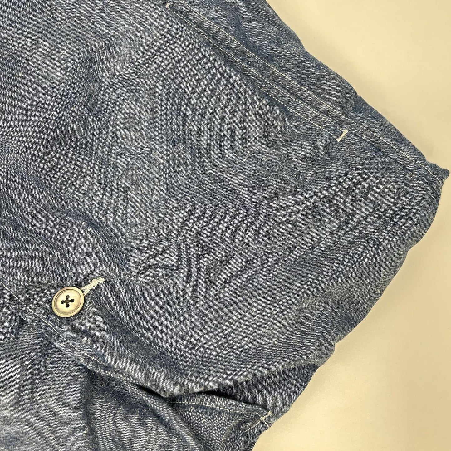 nanamica ナナミカ SUAS340 ブルー シャンブレー バンドカラージャケット ジャケット