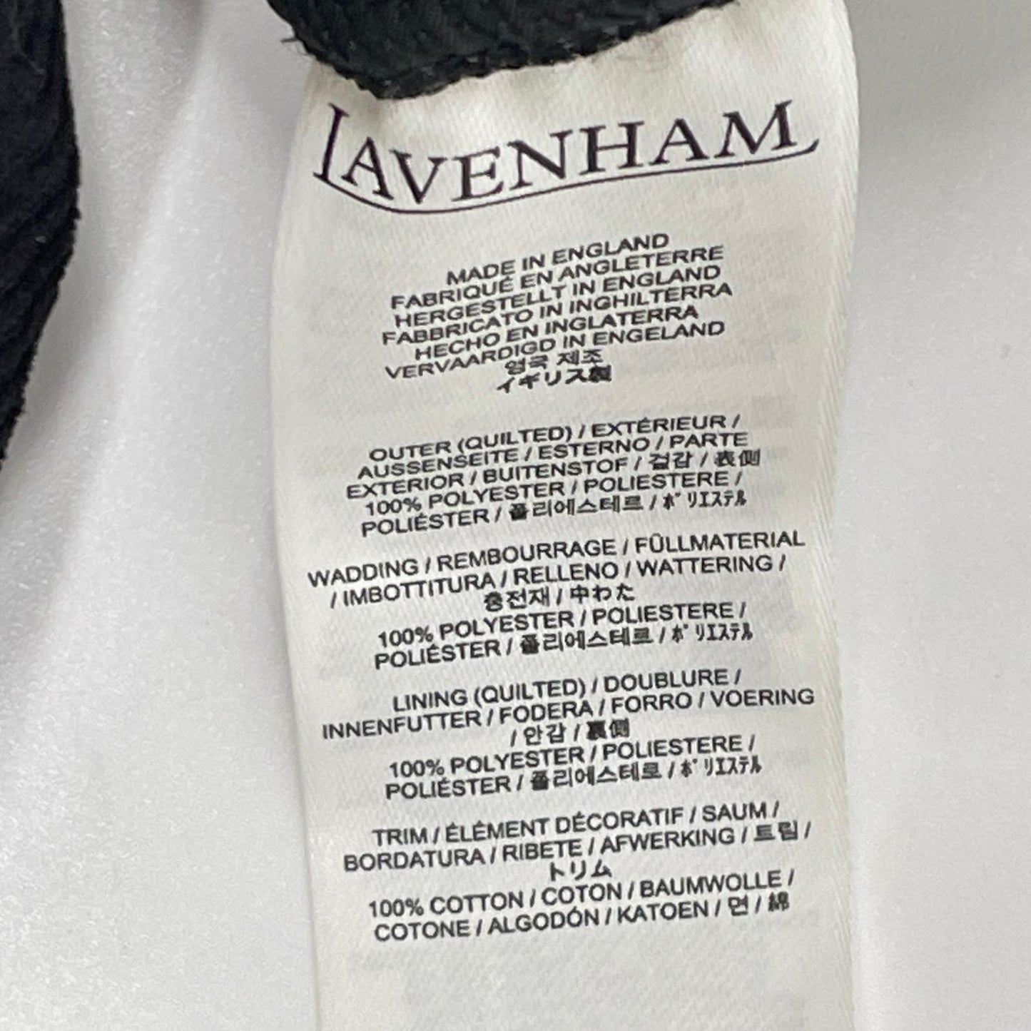 LAVENHAM ラベンハム SLJ2039 ブラック ソーンハム キルティング ベスト ベスト