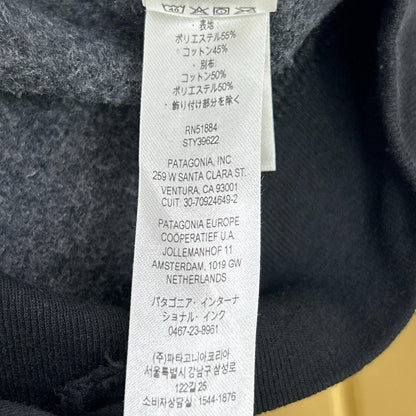 Patagonia パタゴニア 39622FA21 ブラック ロゴ パーカー トップス