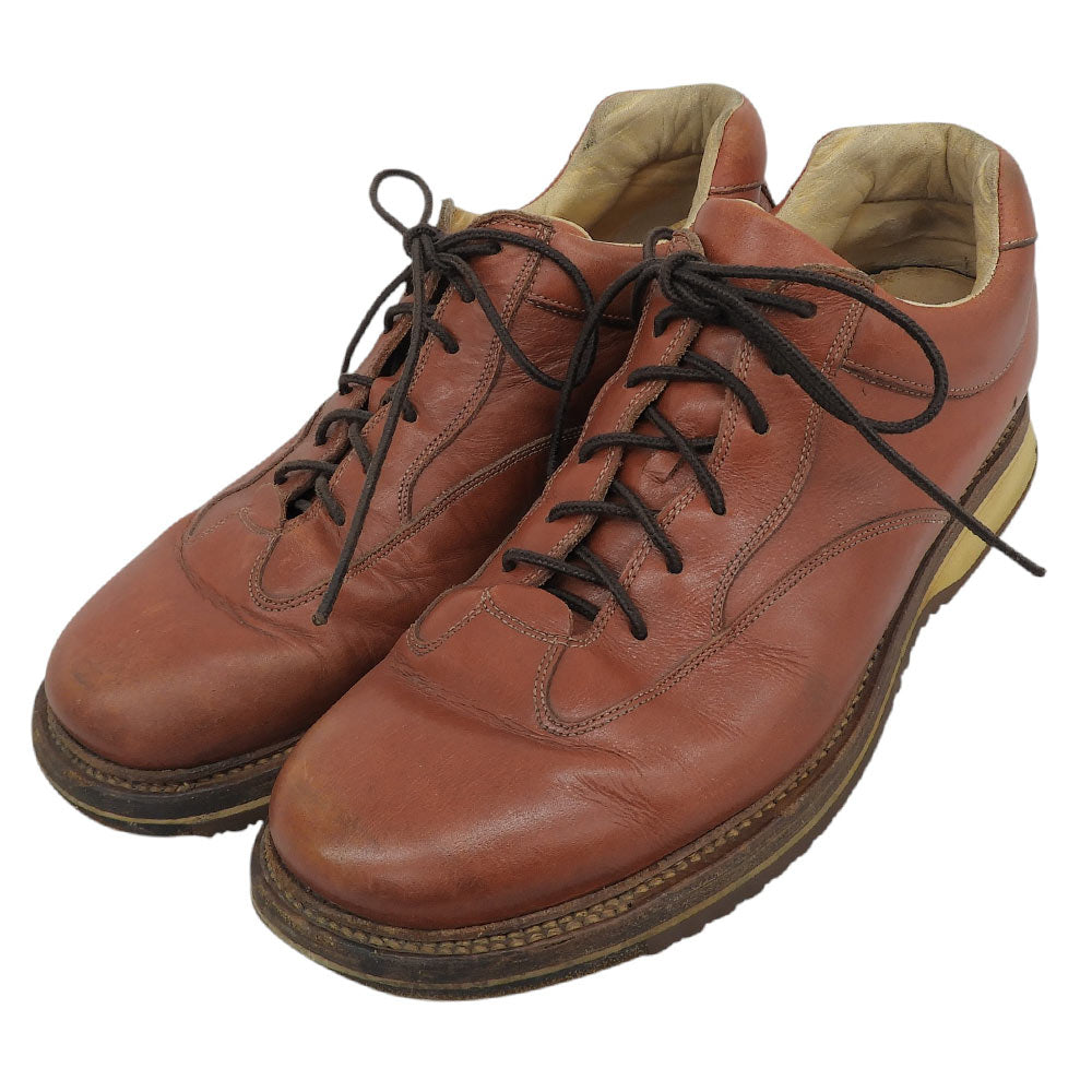 SANTONI サントーニ イタリア製 レザー スニーカー シューズ メンズ ブラウン シューズ