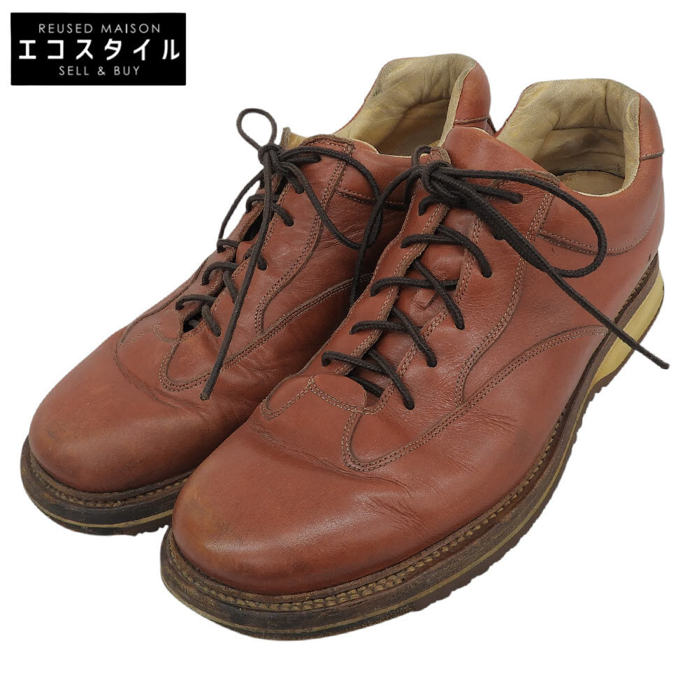 SANTONI サントーニ イタリア製 レザー スニーカー シューズ メンズ ブラウン シューズ