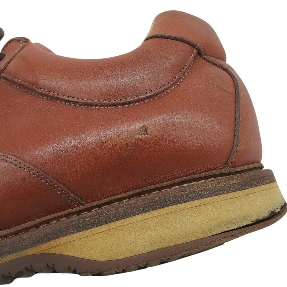SANTONI サントーニ イタリア製 レザー スニーカー シューズ メンズ ブラウン シューズ