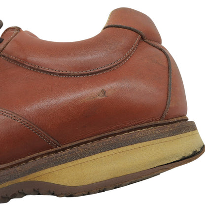 SANTONI サントーニ イタリア製 レザー スニーカー シューズ メンズ ブラウン シューズ