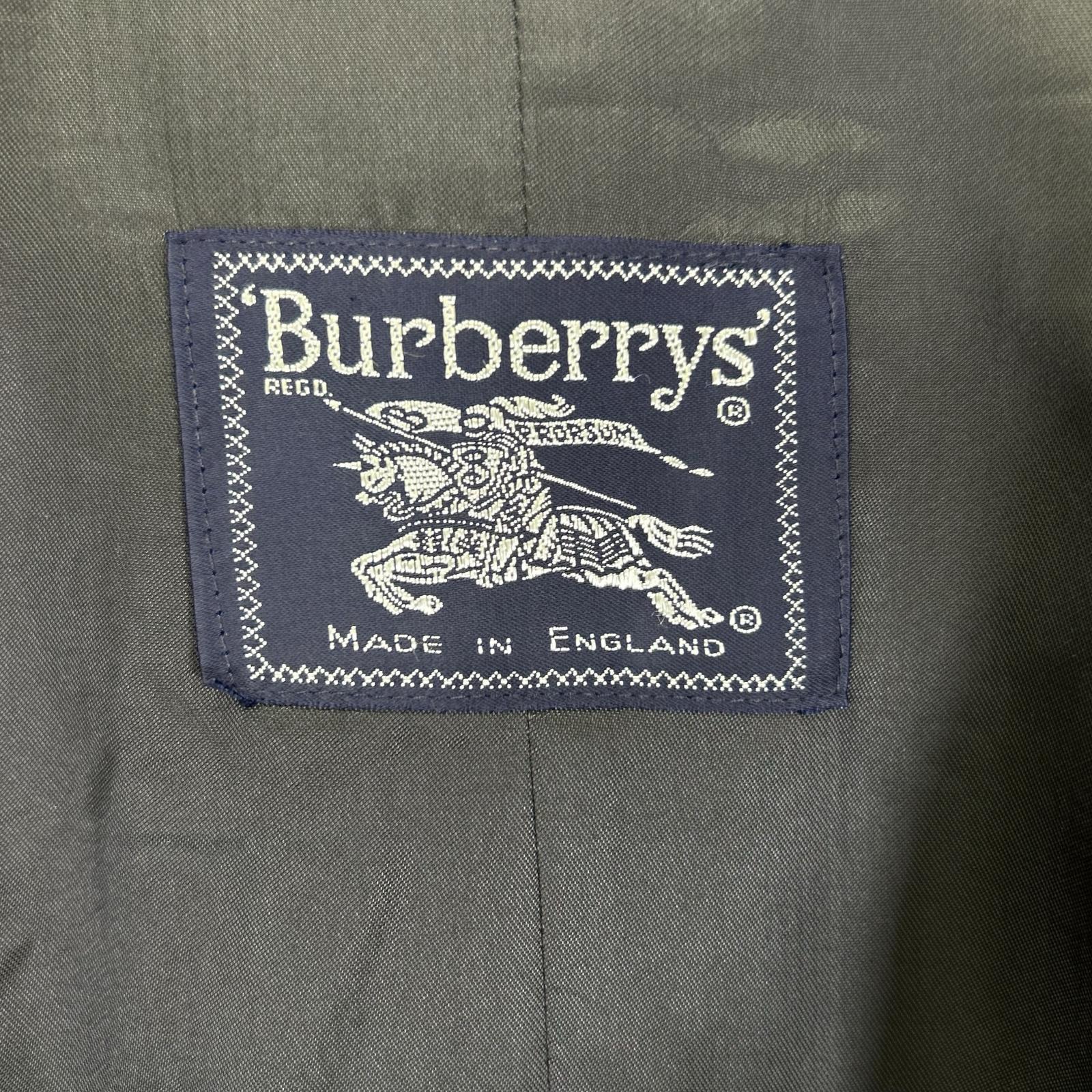 Burberry's バーバリーズ 英国製 紺タグ グレー ダブルブレスト トレンチコート コート