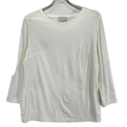 MACKINTOSH LONDON マッキントッシュロンドン G7P04-551-02 24年 ホワイト コットンスムース長袖Tシャツ トップス