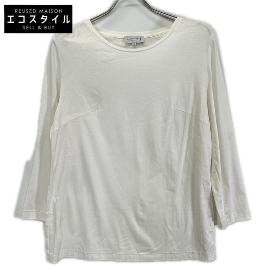 MACKINTOSH LONDON マッキントッシュロンドン G7P04-551-02 24年 ホワイト コットンスムース長袖Tシャツ トップス