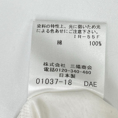 MACKINTOSH LONDON マッキントッシュロンドン G7P04-551-02 24年 ホワイト コットンスムース長袖Tシャツ トップス
