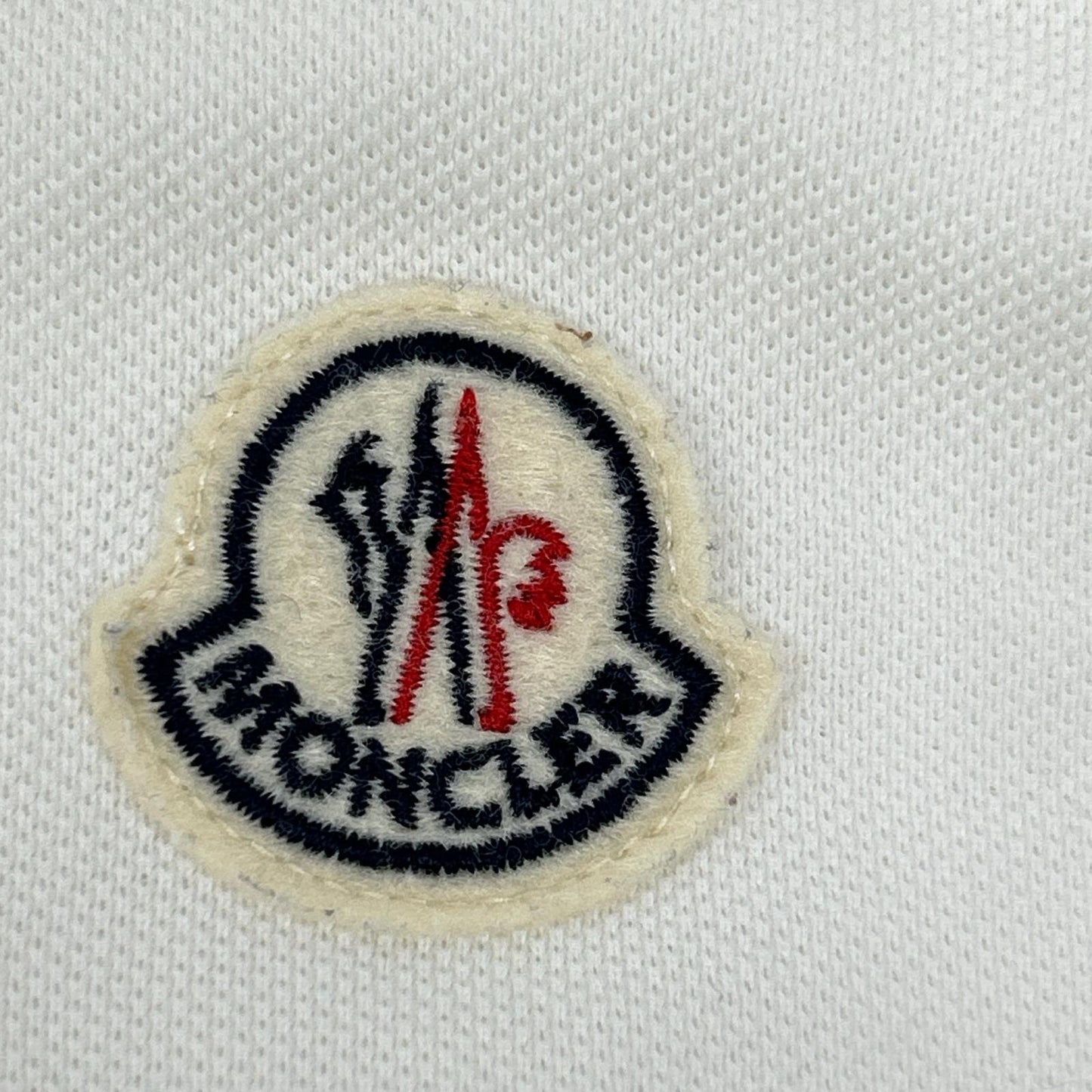 MONCLER モンクレール ホワイト ボーダー maglia polo manica corta 半袖ポロシャツ トップス