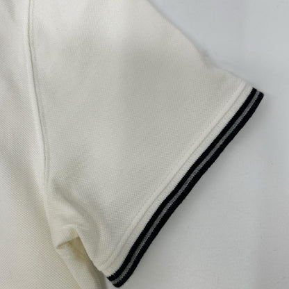 MONCLER モンクレール ホワイト ボーダー maglia polo manica corta 半袖ポロシャツ トップス