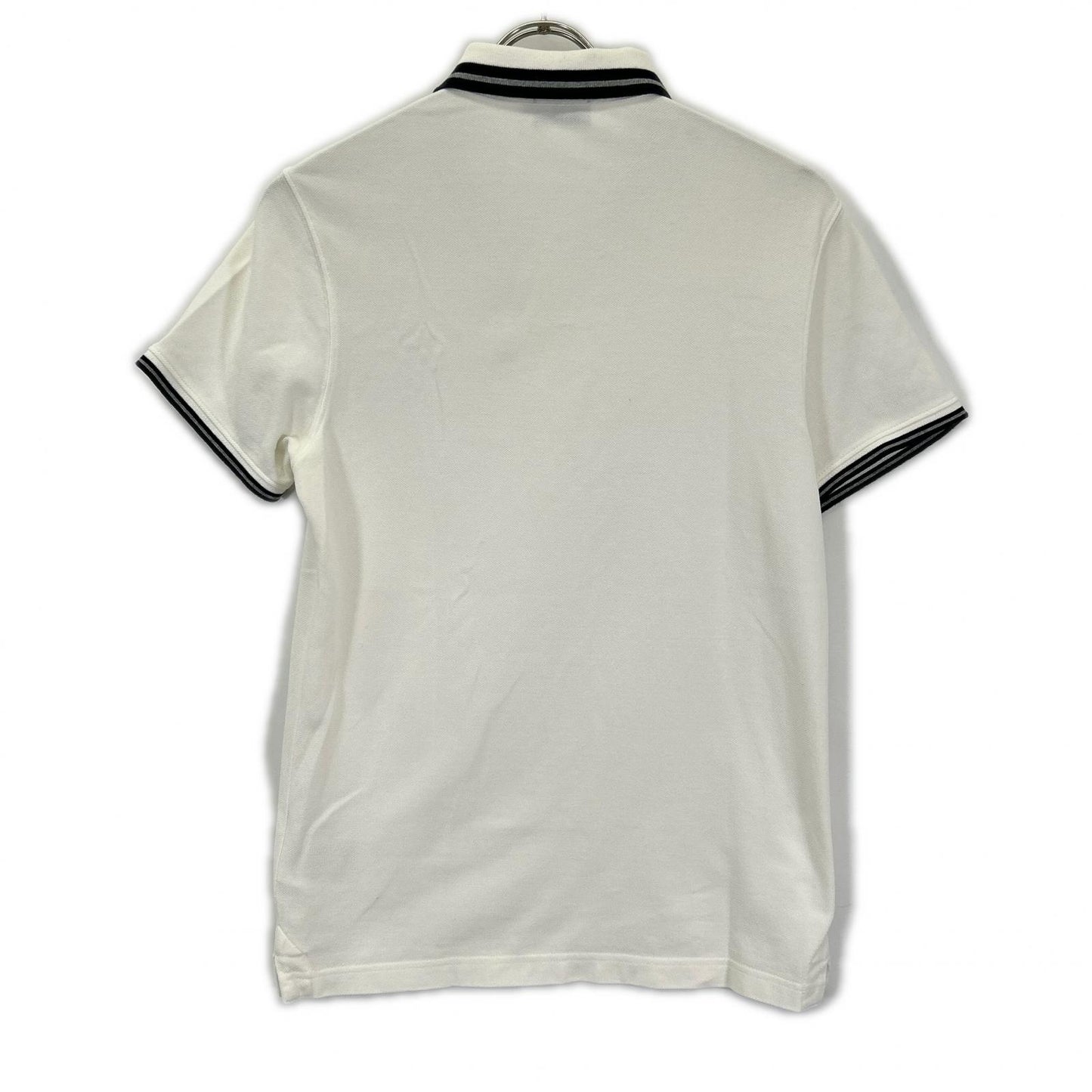 MONCLER モンクレール ホワイト ボーダー maglia polo manica corta 半袖ポロシャツ トップス