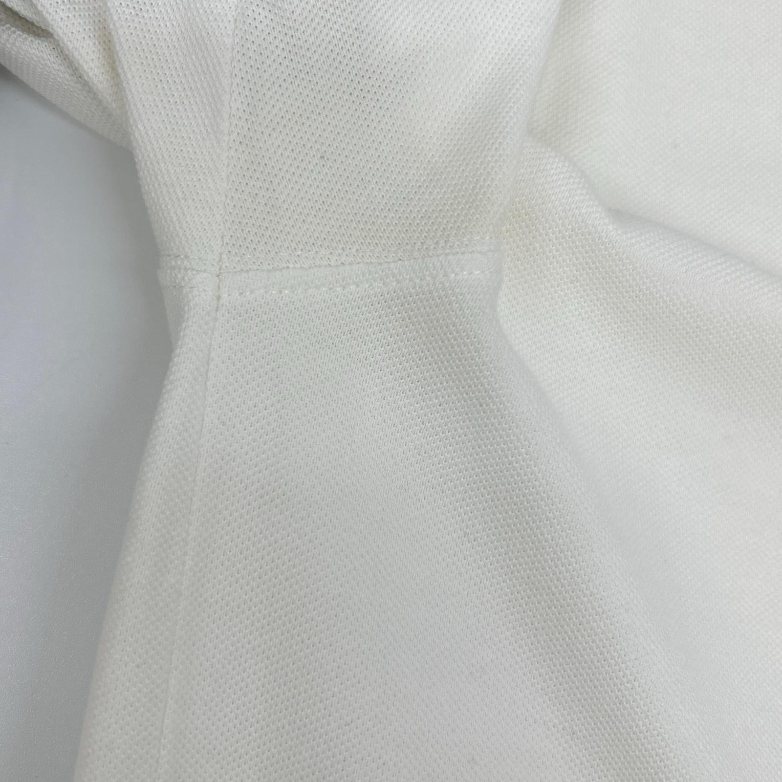 MONCLER モンクレール ホワイト ボーダー maglia polo manica corta 半袖ポロシャツ トップス