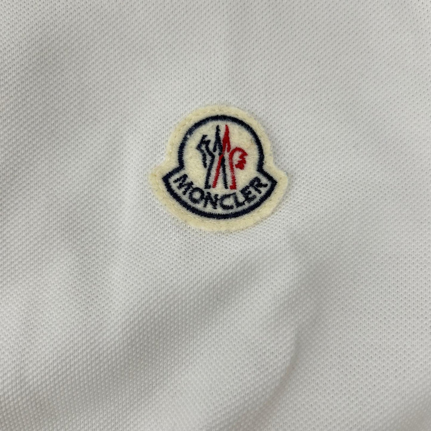 MONCLER モンクレール ホワイト maglia polo manica corta 半袖ポロシャツ トップス