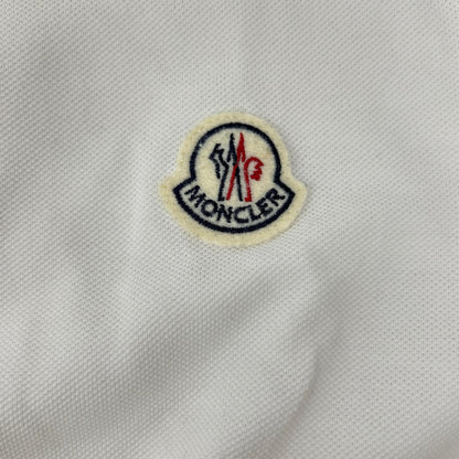 MONCLER モンクレール ホワイト maglia polo manica corta 半袖ポロシャツ トップス