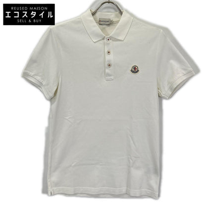 MONCLER モンクレール ホワイト maglia polo manica corta 半袖ポロシャツ トップス