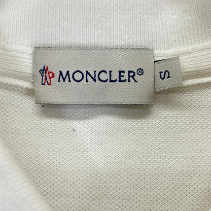 MONCLER モンクレール ホワイト maglia polo manica corta 半袖ポロシャツ トップス