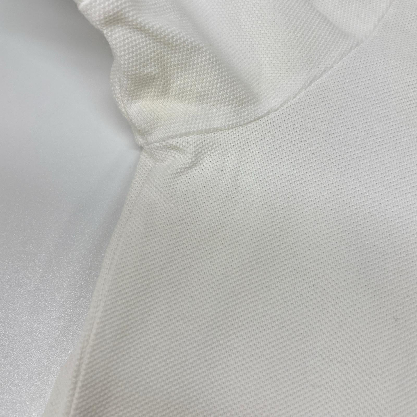 MONCLER モンクレール ホワイト maglia polo manica corta 半袖ポロシャツ トップス