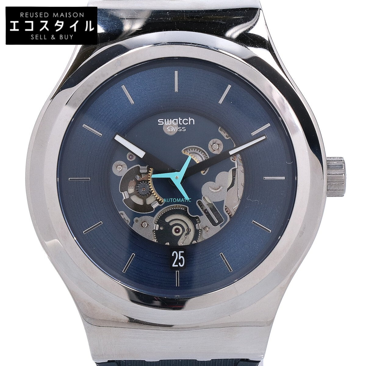Swatch スウォッチ 【美品】BLURANG バックスケルトン 自動巻き 腕時計