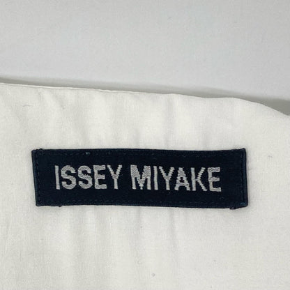 ISSEY MIYAKE イッセイミヤケ ME31FJ007 ホワイト ステッチ 開襟 半袖シャツ トップス