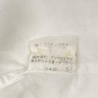 ISSEY MIYAKE イッセイミヤケ ME31FJ007 ホワイト ステッチ 開襟 半袖シャツ トップス