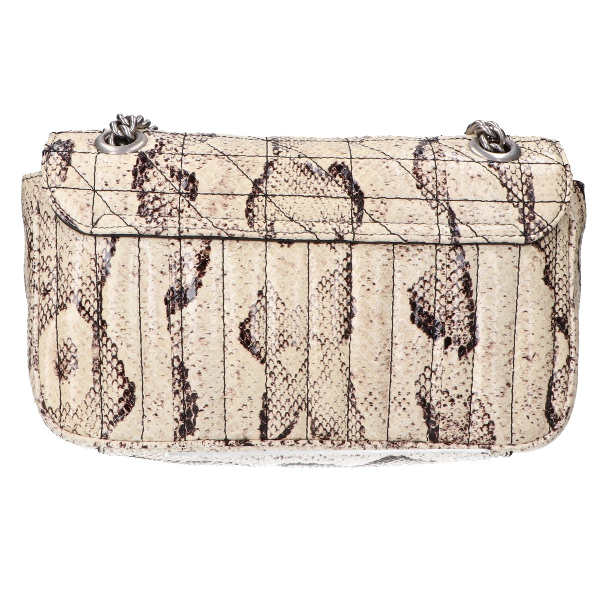 GUCCI グッチ 美品 443497 525040 GGマーモント パイソンレザー チェーン ショルダーバッグ