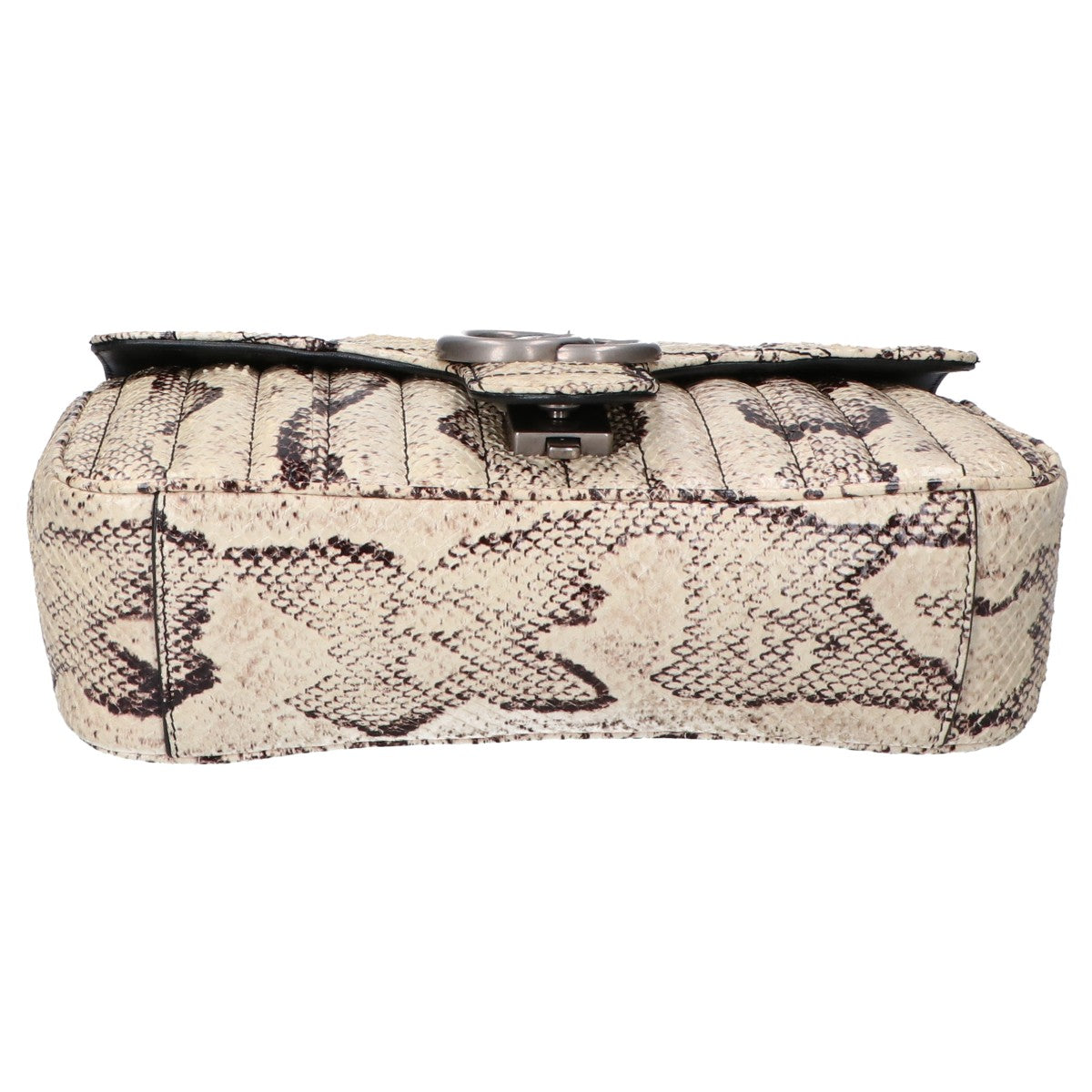 GUCCI グッチ 美品 443497 525040 GGマーモント パイソンレザー チェーン ショルダーバッグ