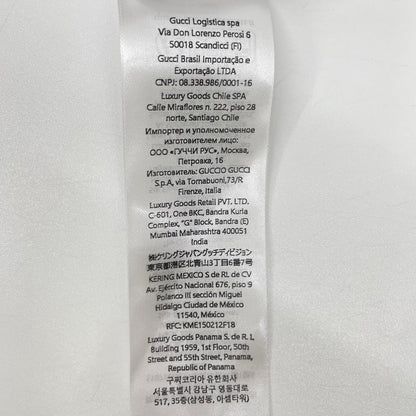 GUCCI グッチ 25SS ホワイト クリスタル装飾付き コットン 半袖Tシャツ トップス