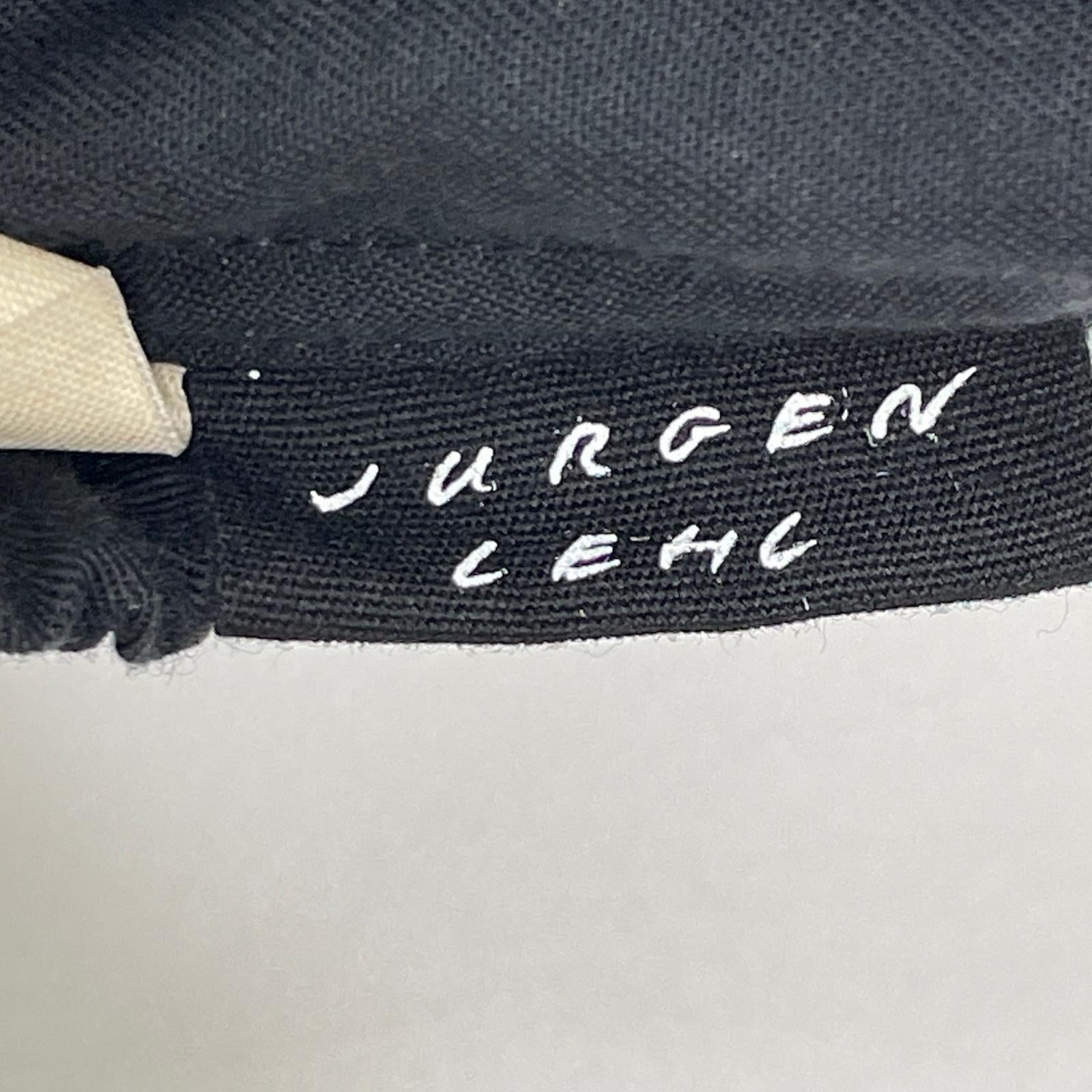 JURGEN LEHL ヨーガンレール JO143FP402 ブラック コットン×リネン ワイドパンツ ボトムス