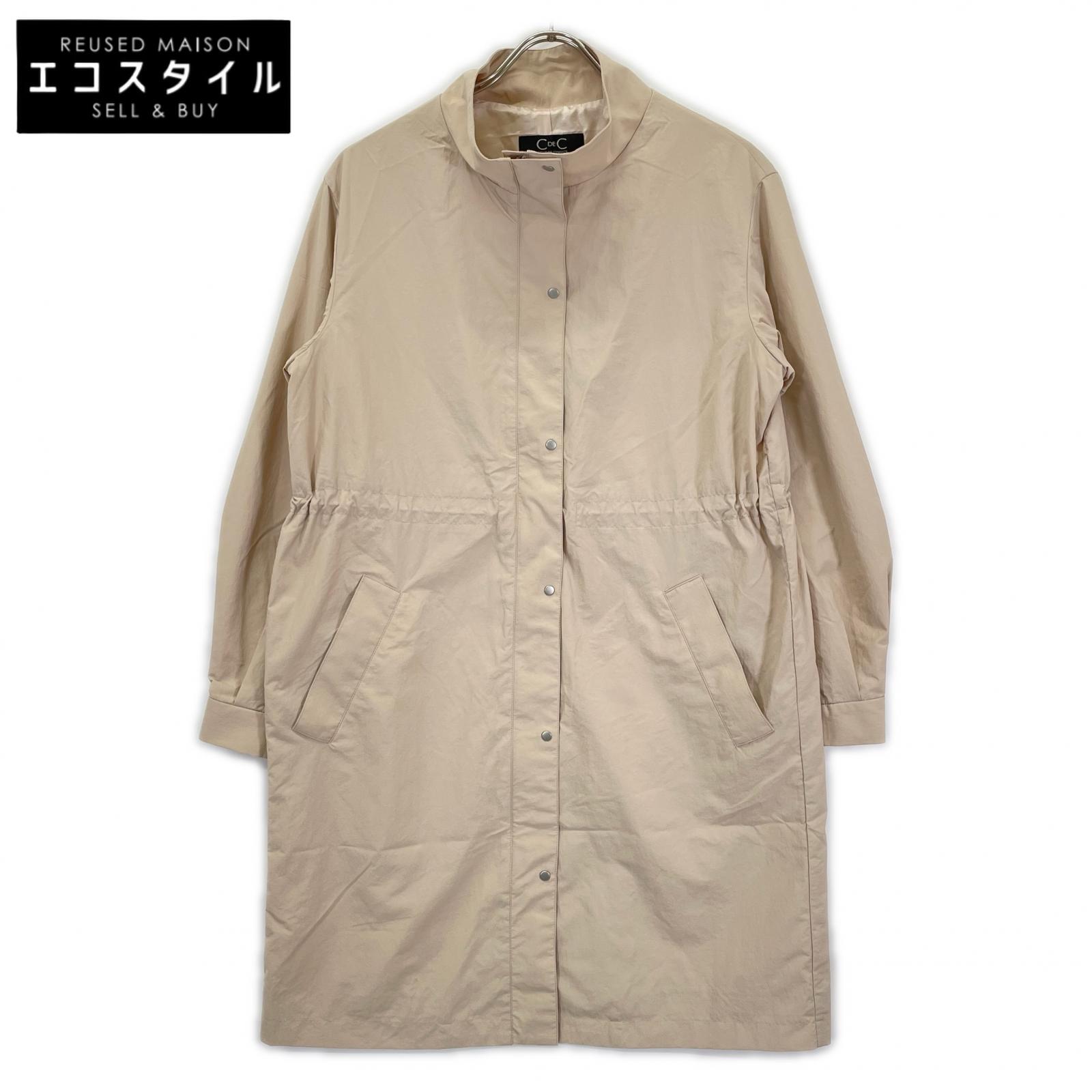 CdeC COUP DE CHANCE クードシャンス BE187-92360JJ ベージュ ナイロン ドローコード コート コート