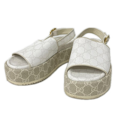 GUCCI グッチ 701153 GG プラットフォーム サンダル シューズ