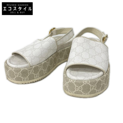GUCCI グッチ 701153 GG プラットフォーム サンダル シューズ