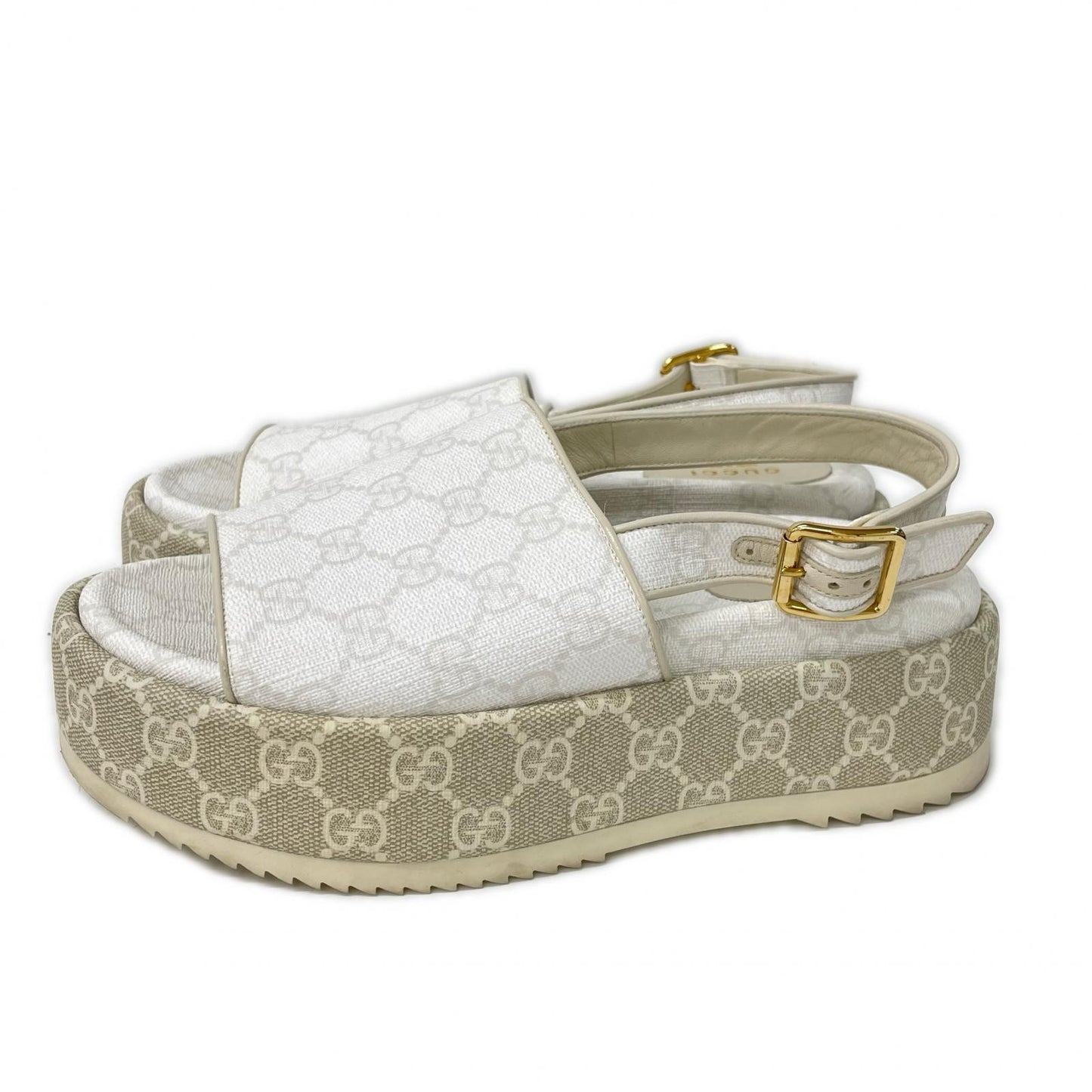 GUCCI グッチ 701153 GG プラットフォーム サンダル シューズ