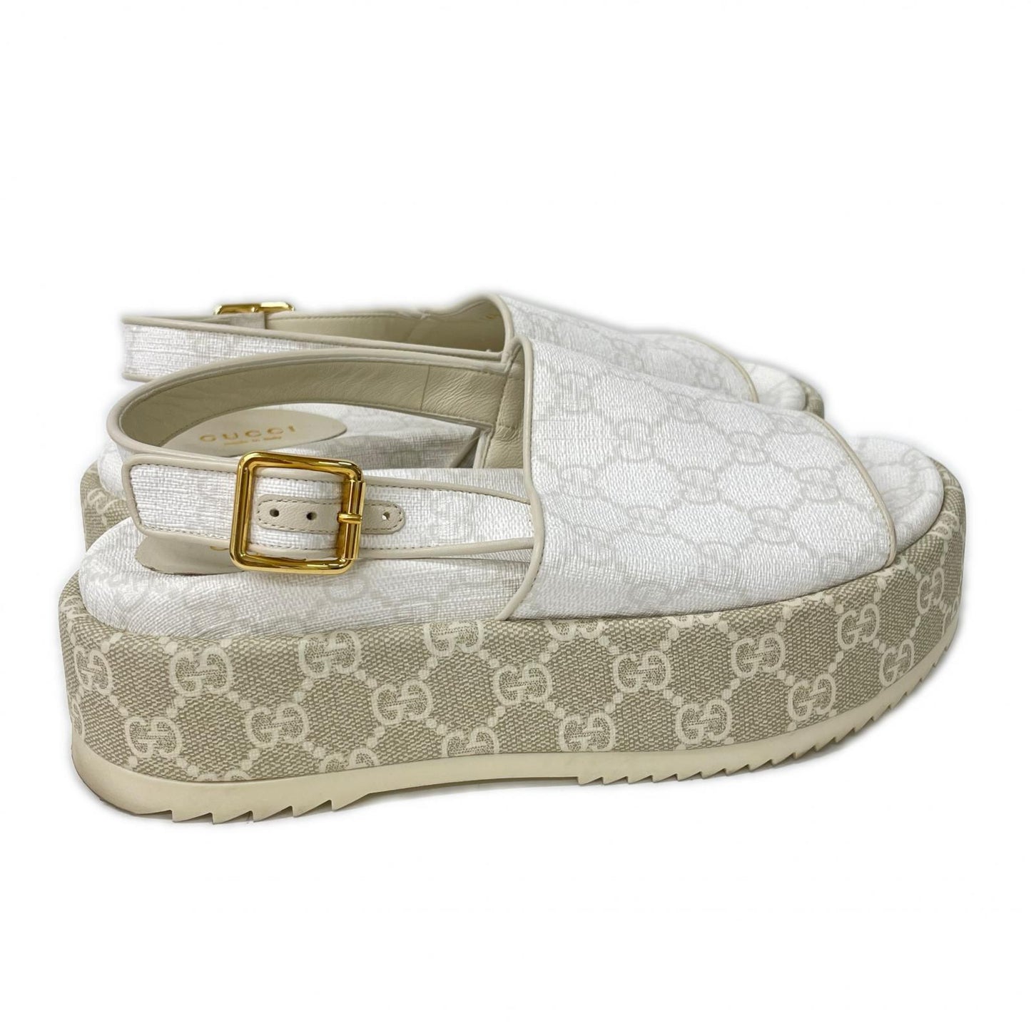 GUCCI グッチ 701153 GG プラットフォーム サンダル シューズ