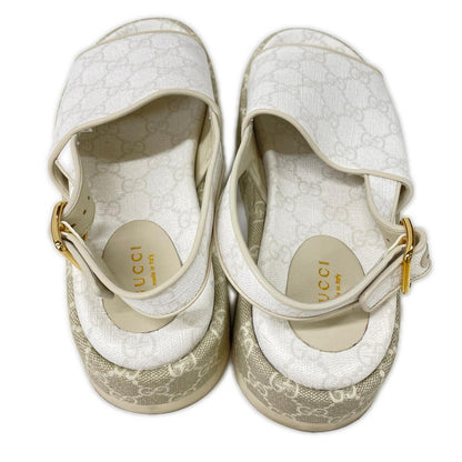 GUCCI グッチ 701153 GG プラットフォーム サンダル シューズ