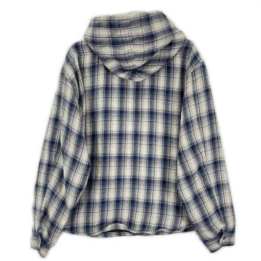 XLARGE エクストララージ 101253014006 ブルー フーデッドフランネルシャツ ジャケット