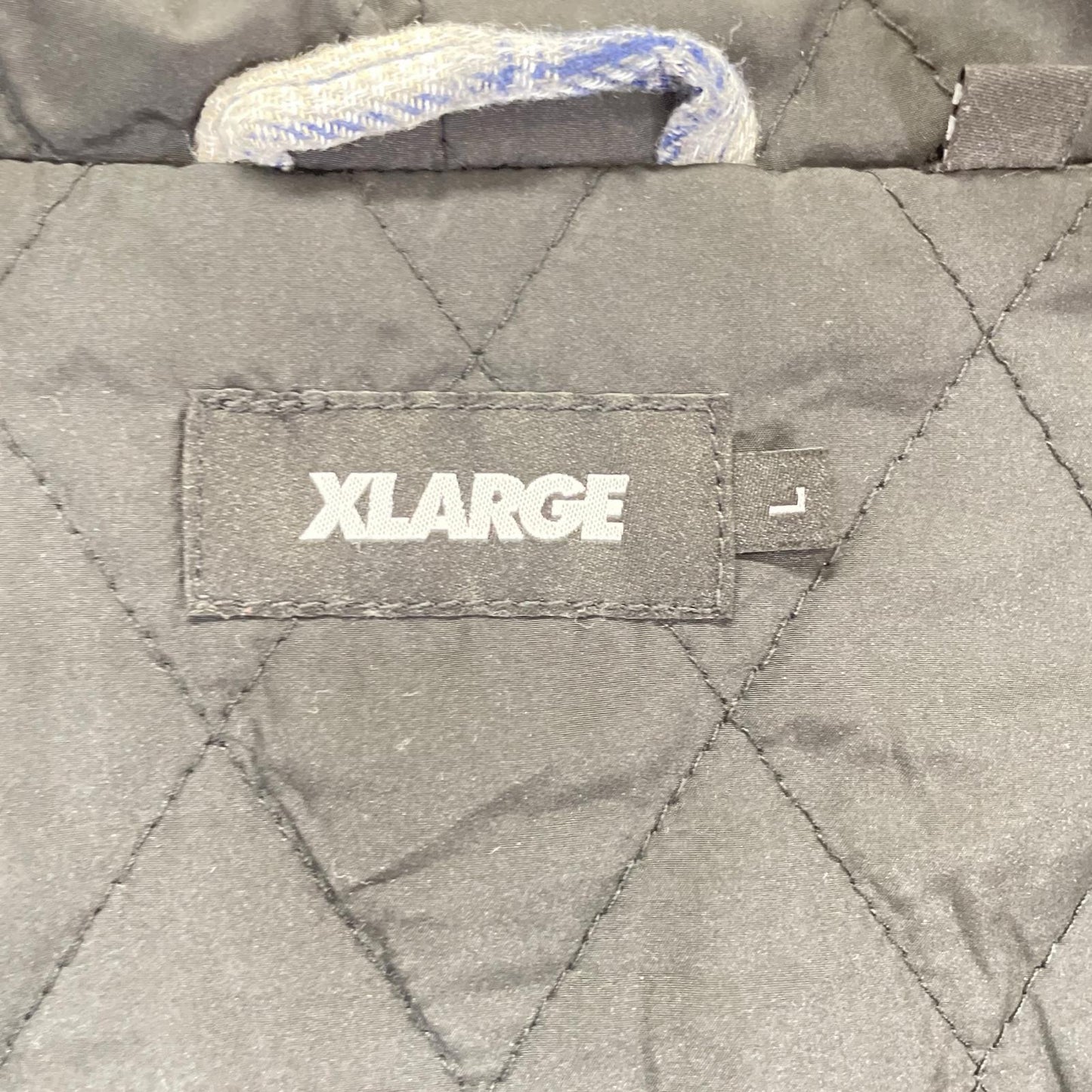 XLARGE エクストララージ 101253014006 ブルー フーデッドフランネルシャツ ジャケット