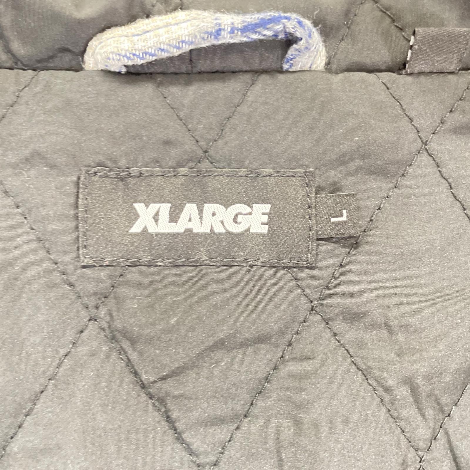 XLARGE エクストララージ 101253014006 ブルー フーデッドフランネルシャツ ジャケット