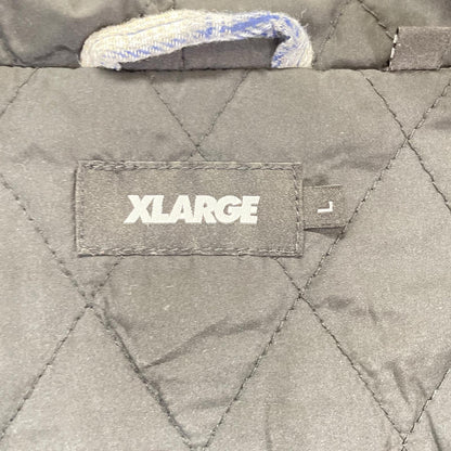 XLARGE エクストララージ 101253014006 ブルー フーデッドフランネルシャツ ジャケット