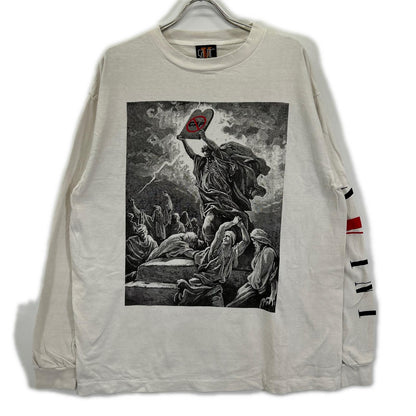 SAINT MICHAEL セントマイケル SM-S22-0000-069 ホワイト プリント LS TEE VLONE ロングスリーブTシャツ トップス