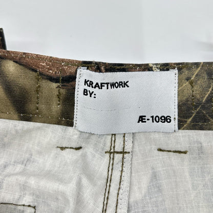 KRAFTWORK クラフトワーク AE-1096 カーキ リアルカモ カーゴパンツ ボトムス