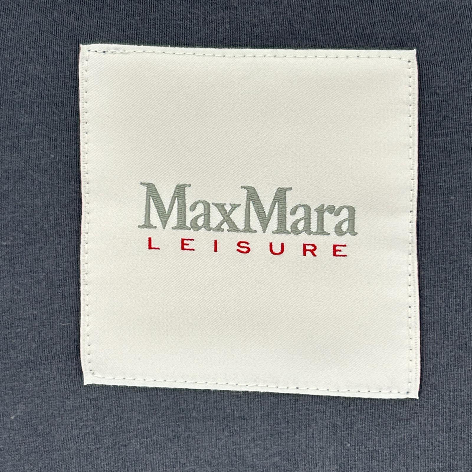 MAX MARA LEISURE マックスマーラレジャー 39260316 グレー ジップアップ 裏起毛 バックロゴパーカー トップス